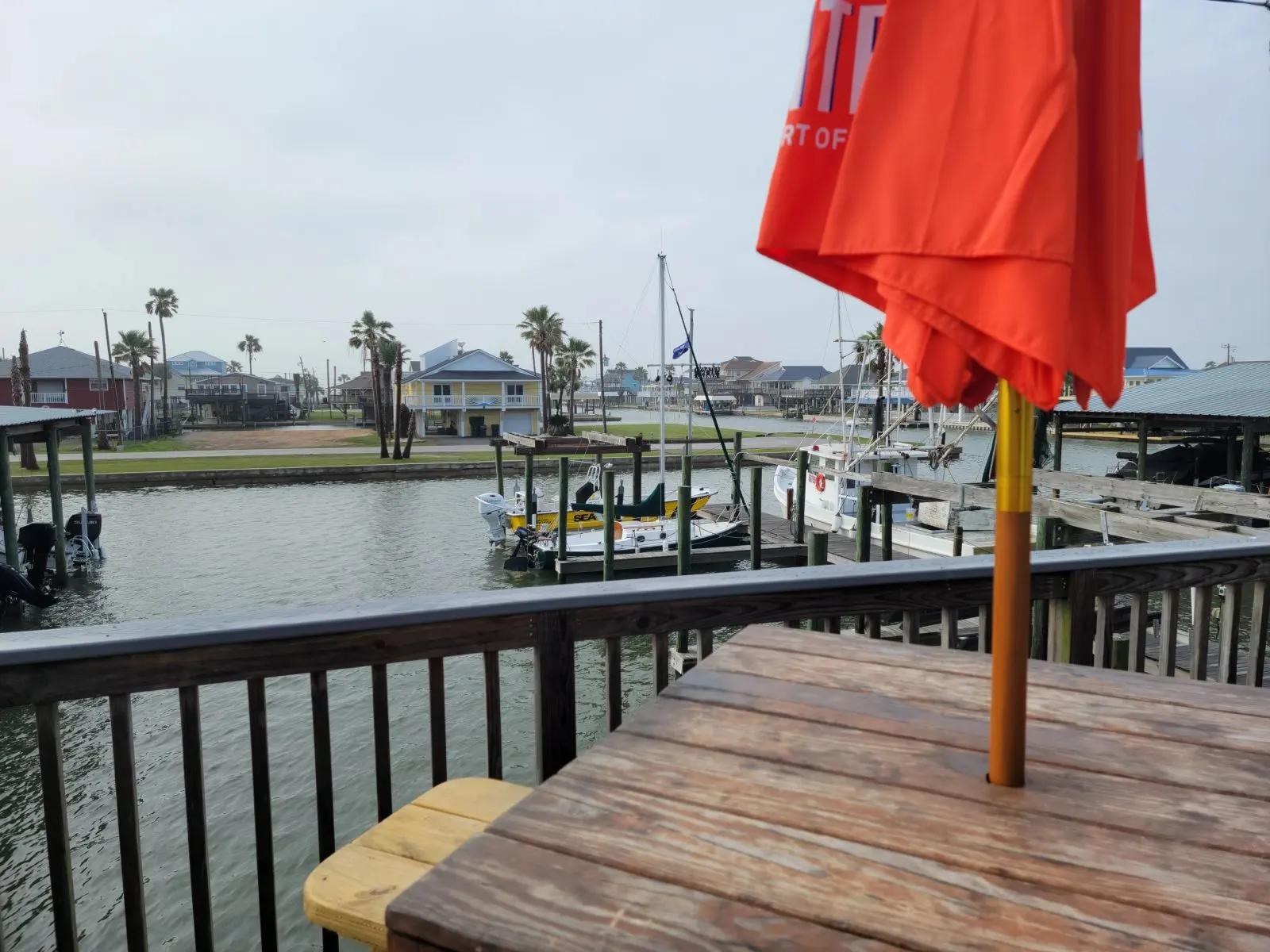 View  of the marina from the West End  Marina and Restaurant.